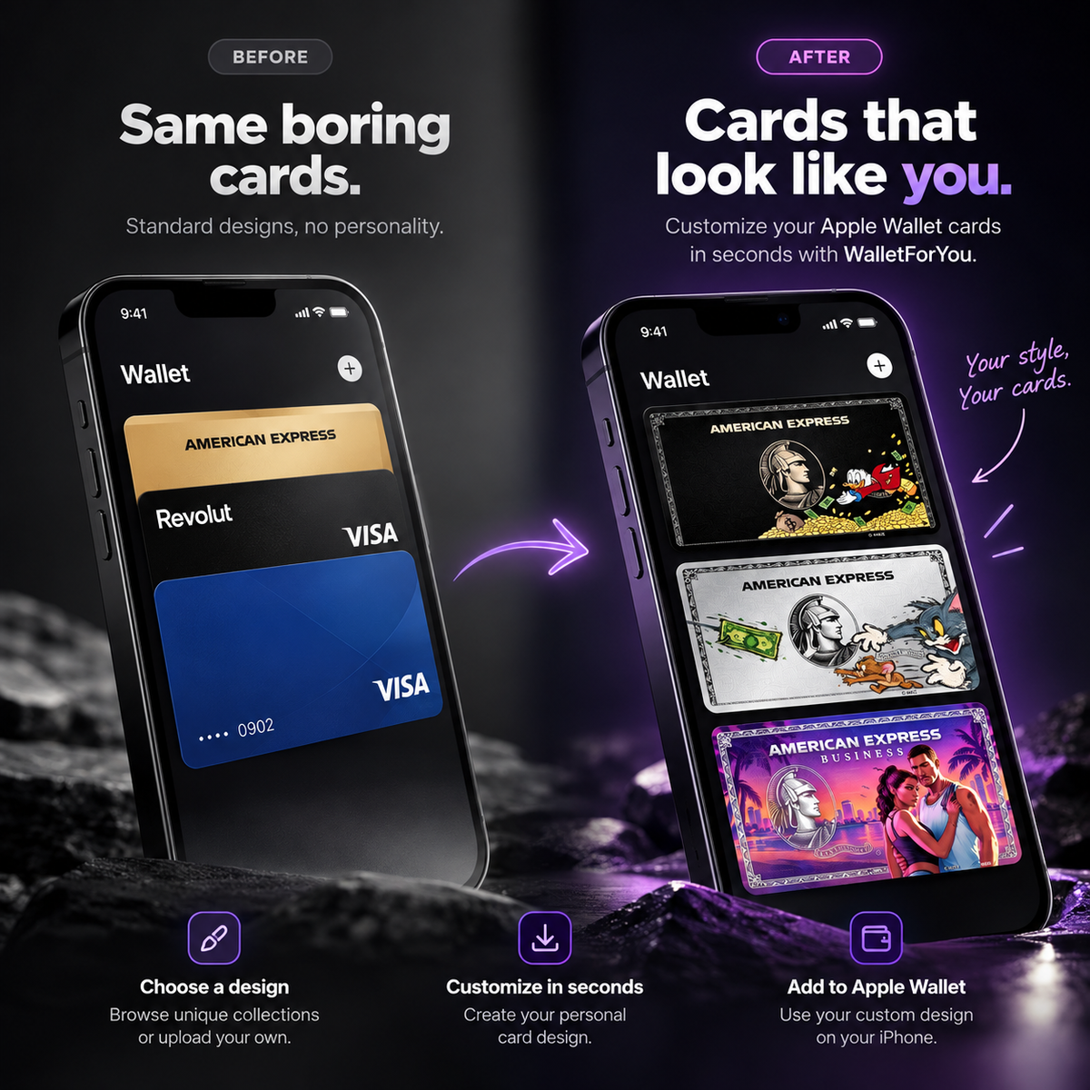 WalletForYou Card APP 22+ Skins